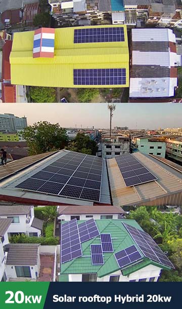 Solar rooftop Hybrid 20kw